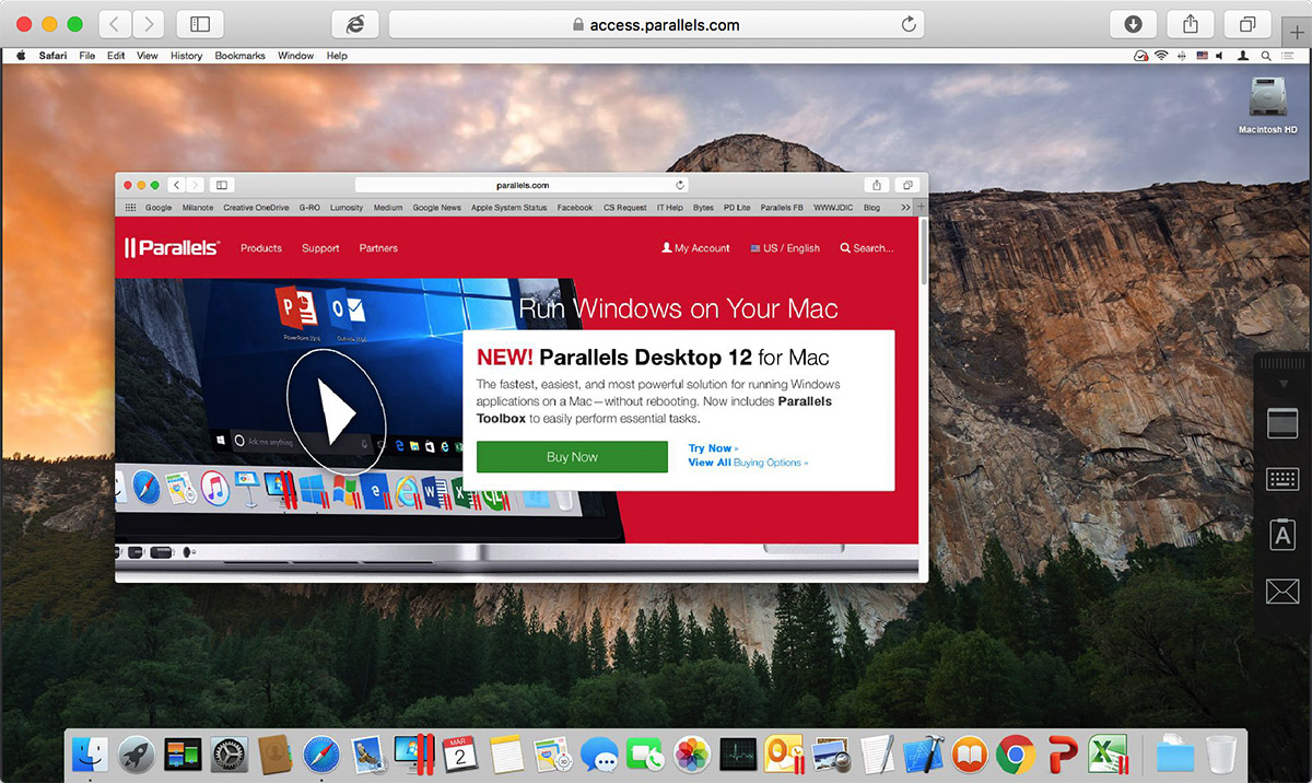 parallels for mac 10.12.1